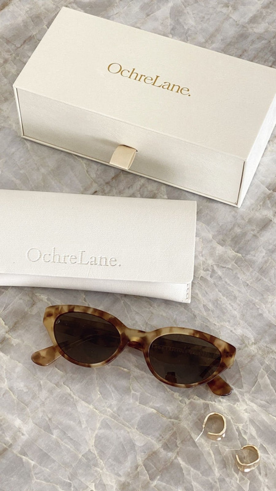 Accessories Ochre Lane | Ochre Lane Lena Sunglasses - Golden Tort