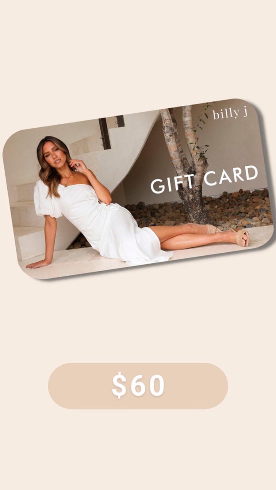 Accessories Billy J | Gift Card - $60