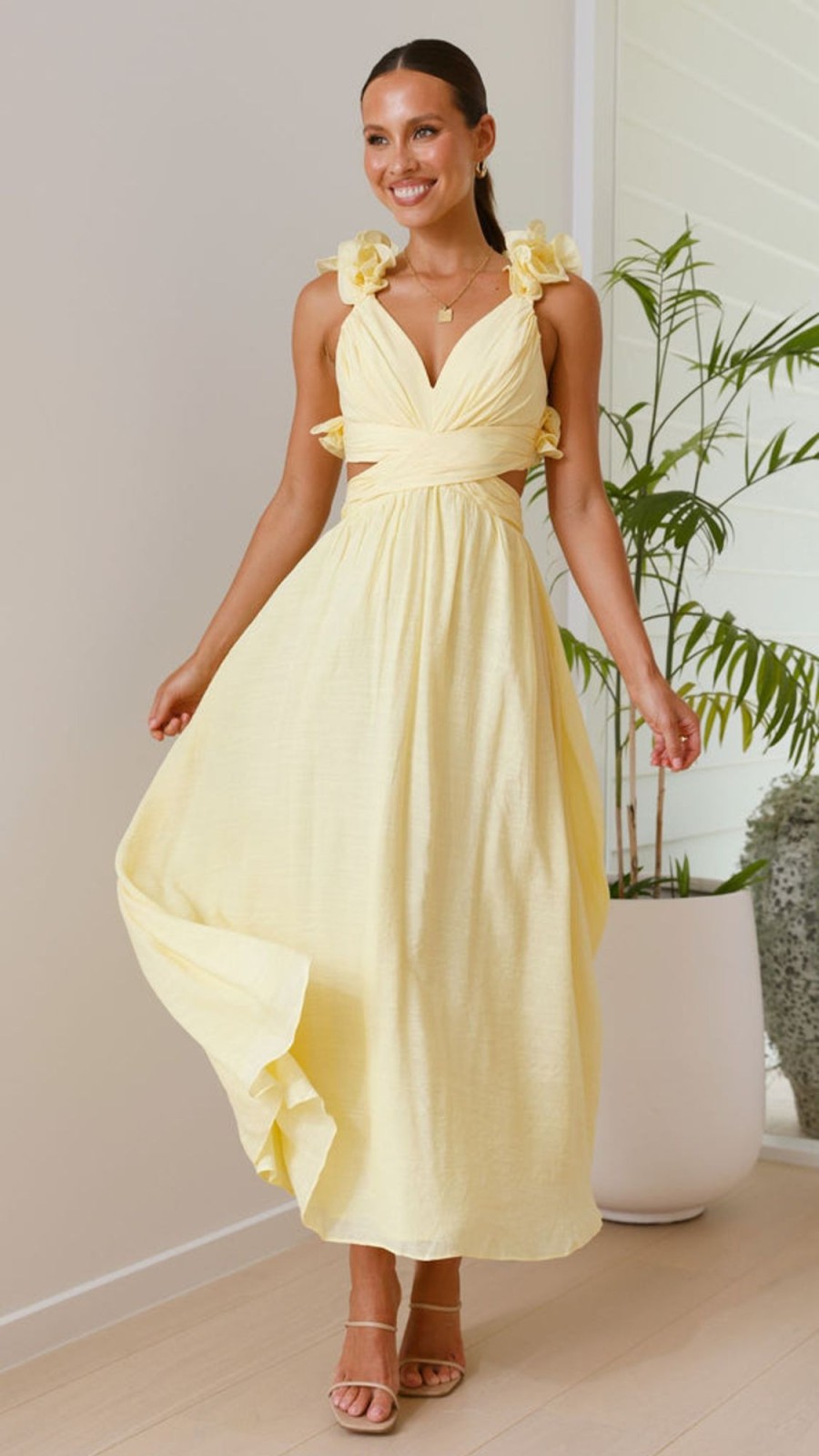 Clothing LILYWHYT | Galilhai Maxi Dress - Yellow