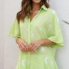 Clothing By Frankie | Aralyn Playsuit - Lime / White Sun Vase