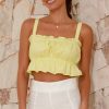 Clothing Alive Girl | Kleo Crop Top - Yellow