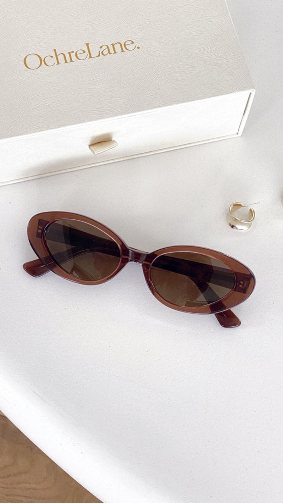 Accessories Ochre Lane | Ochre Lane Emerson Sunglasses - Cocoa