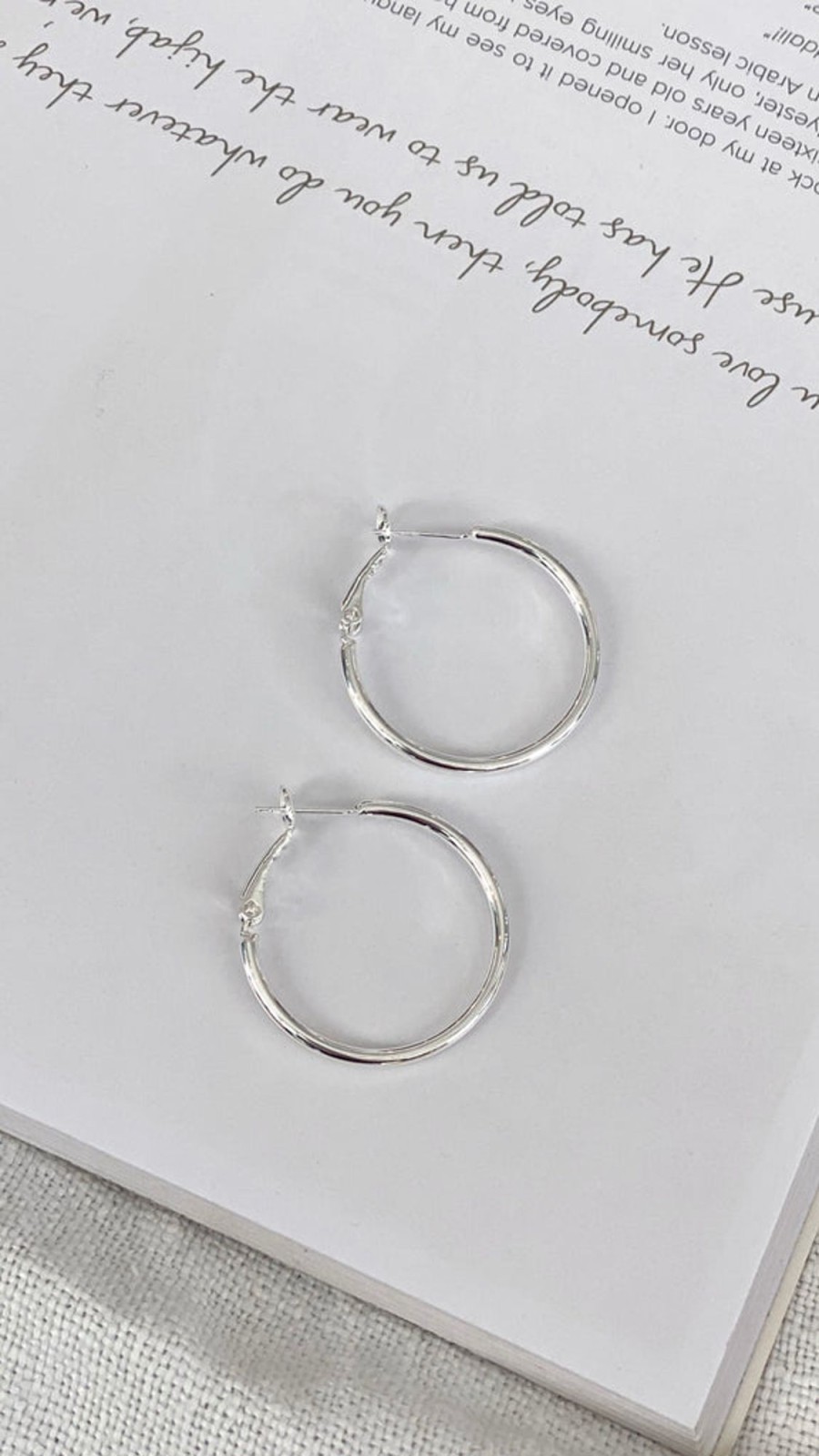 Accessories MAIN ST | Leni Hoops - Silver