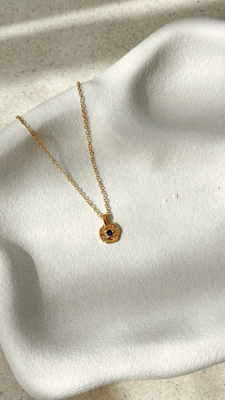 Accessories Main St | June Birthstone Necklace - Light Amethyst