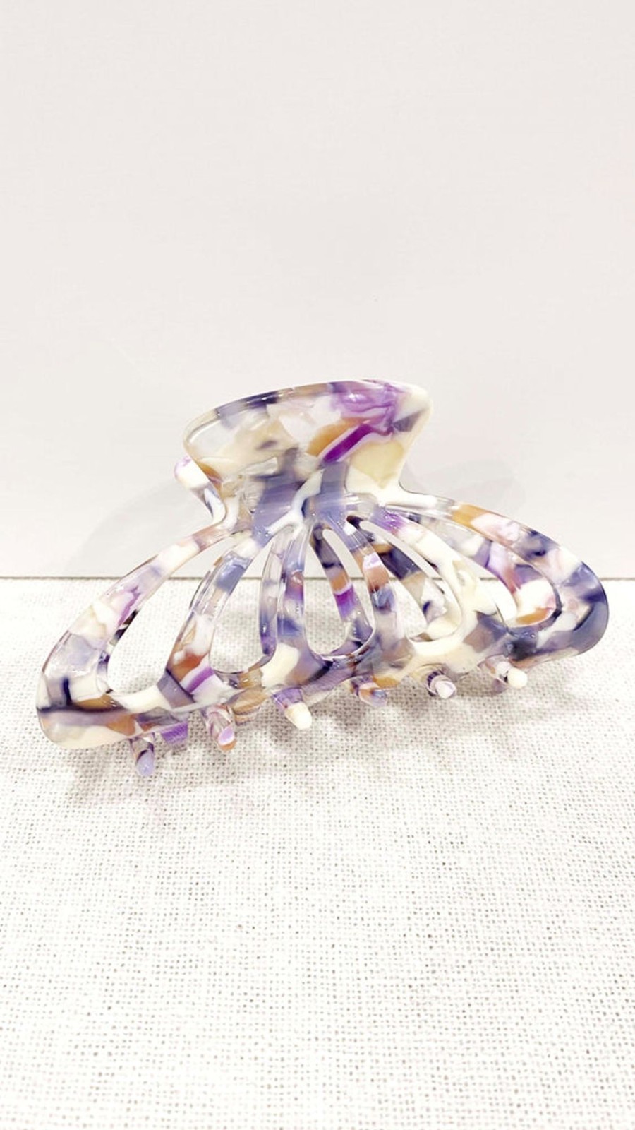 Accessories Angel Whisper | Bianca Butterfly Claw Clip - Purple Mermaid