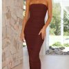 Clothing Luvalot | Wandella Midi Dress - Chocolate