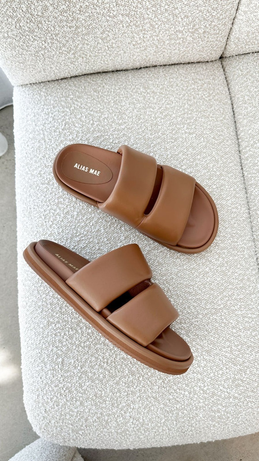 Shoes Alias Mae | Alias Mae Dawn Slide - Pecan Leather