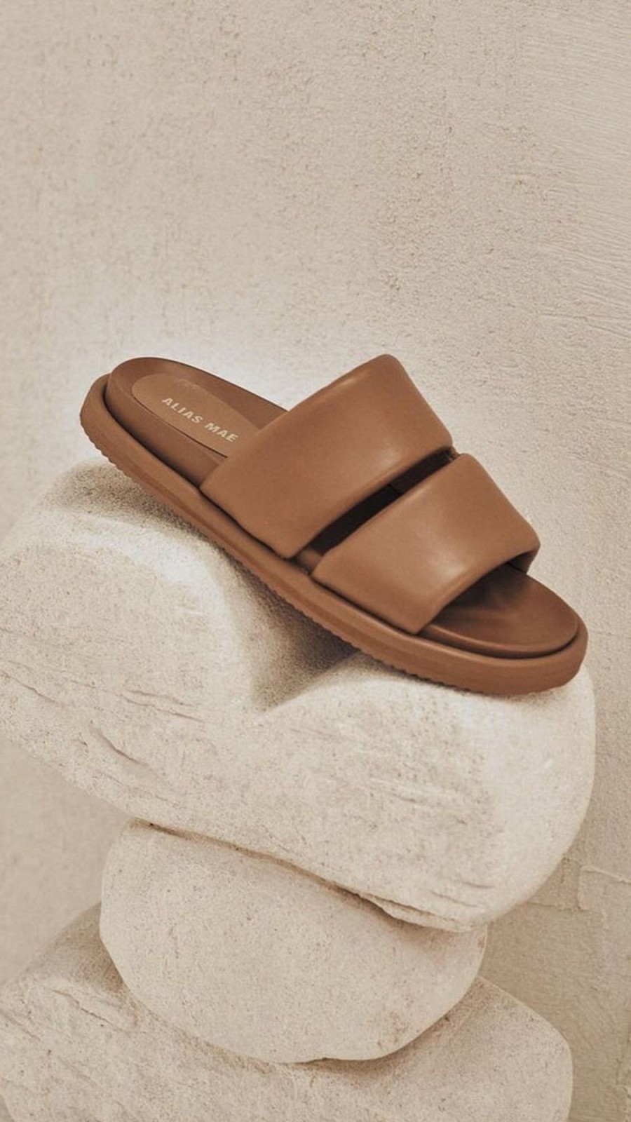 Shoes Alias Mae | Alias Mae Dawn Slide - Pecan Leather