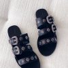 Shoes Sol Sana / Kinzu Brands Pty Ltd | Sol Sana Eastwood Slide - Black Silver