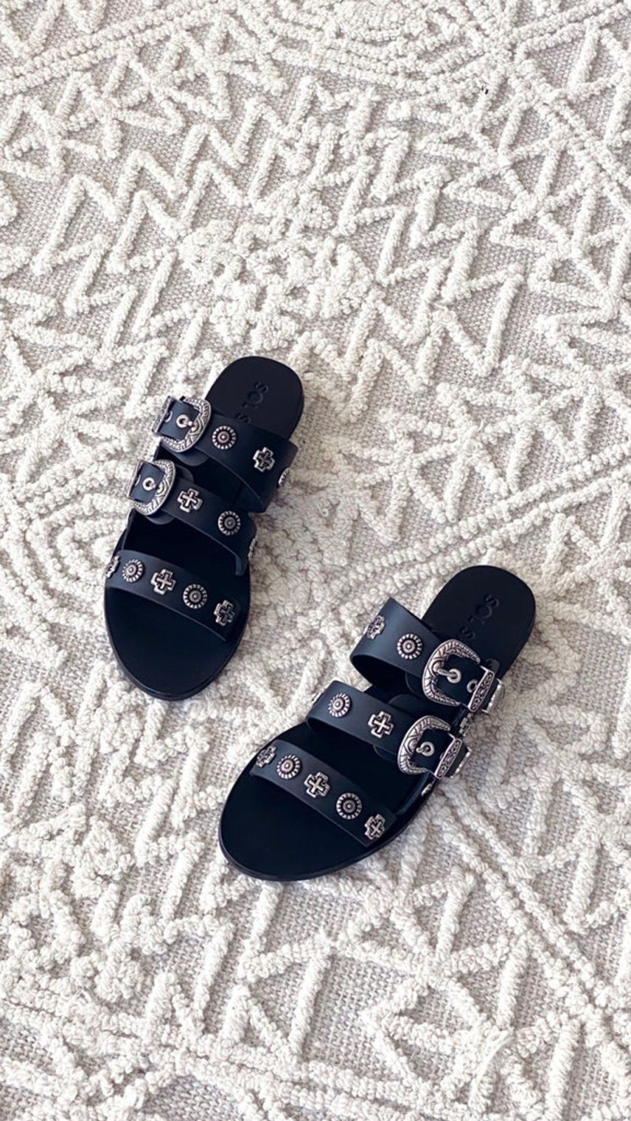 Shoes Sol Sana / Kinzu Brands Pty Ltd | Sol Sana Eastwood Slide - Black Silver