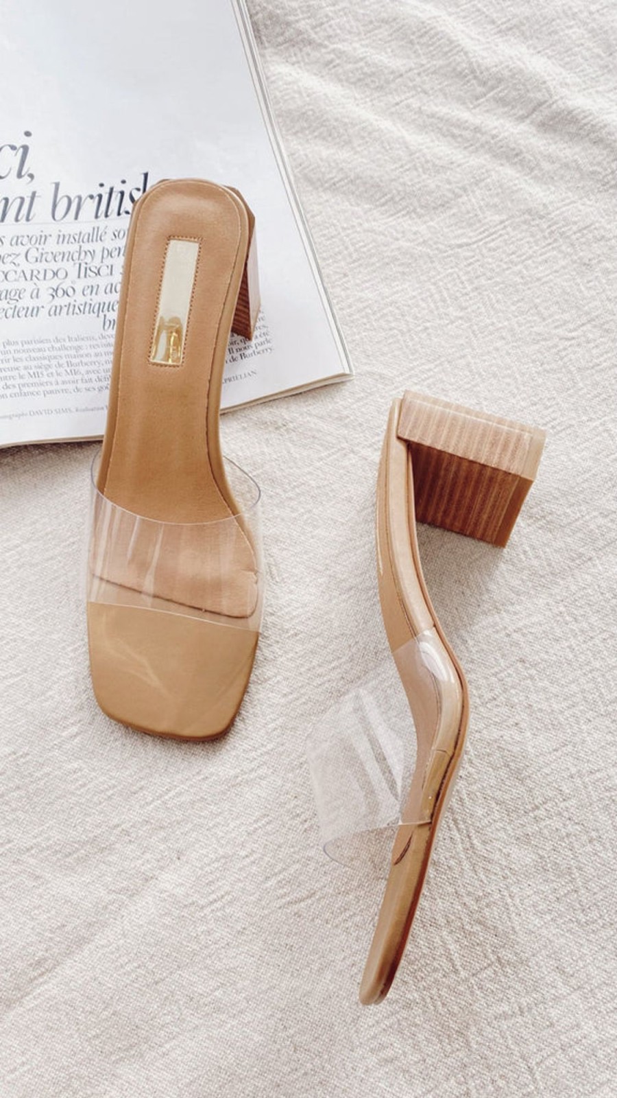 Wedding Billini | Lucy Heel - Clay/Clear