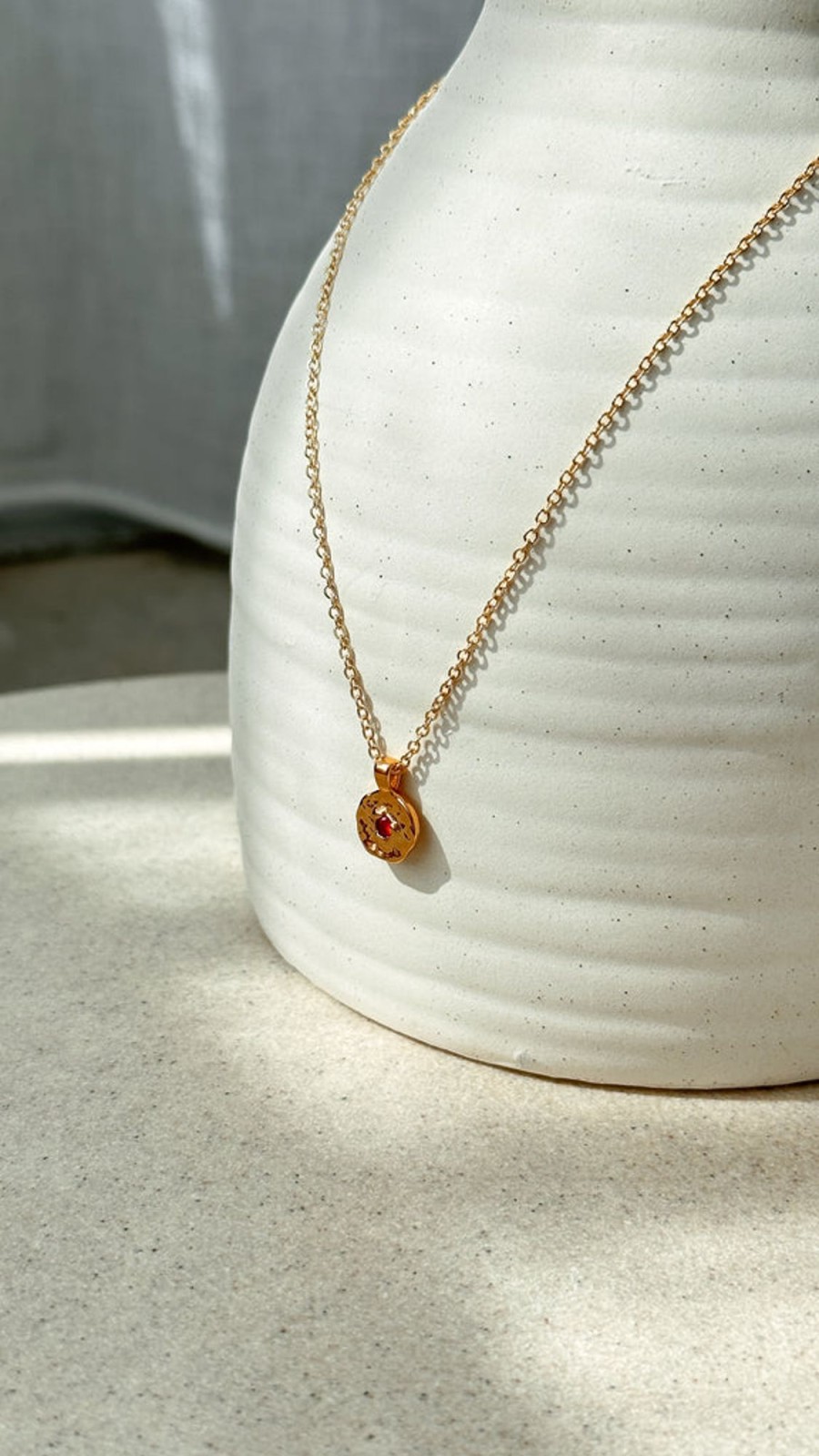 Accessories Main St | January Birthstone Necklace - Garnet