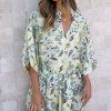 Clothing LILYWHYT | Bailin Playsuit - Green Floral