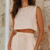 Clothing Burans | Hadelinde Crop Top - Cream