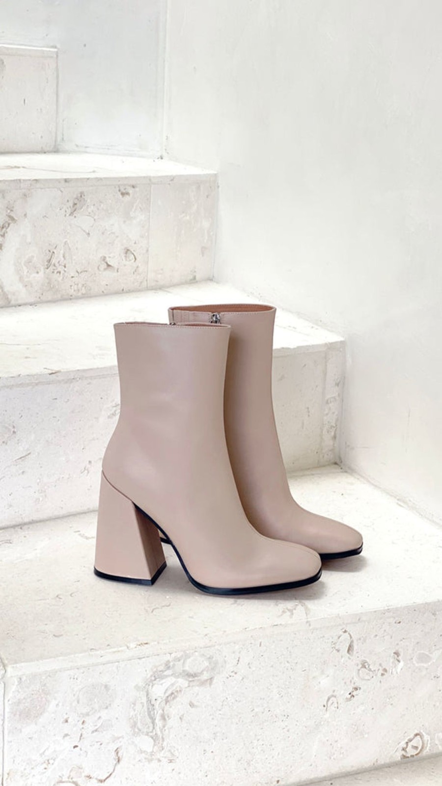 Shoes Alias Mae | Alias Mae Alana Boot - Cream Leather