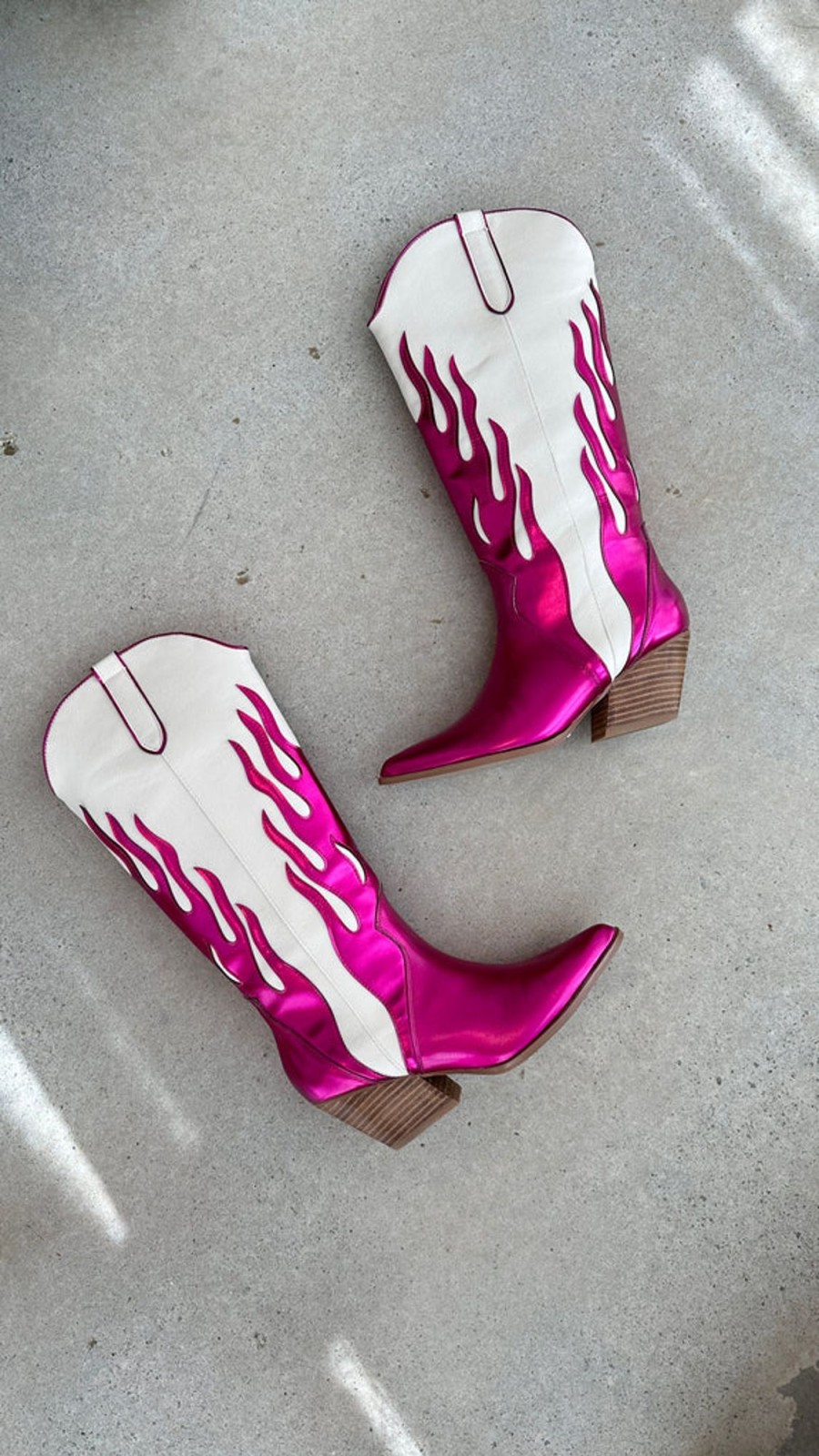 Shoes Billini | Zarina Boots - Fuchsia Metallic/Ivory