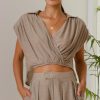 Clothing Main St | Haku Top - Sandstone