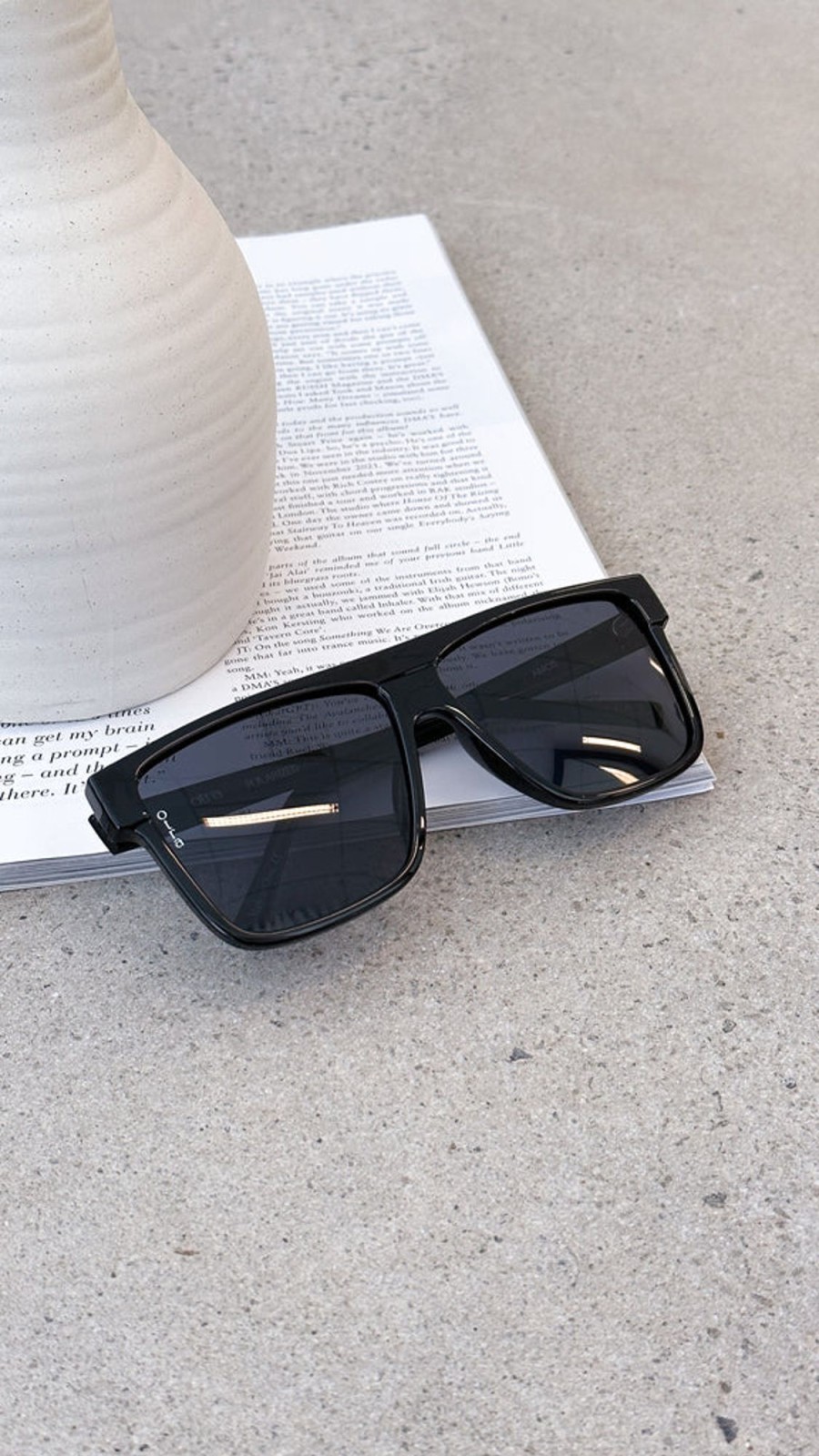 Accessories OTRA EYEWEAR | Amos Polarized Sunglasses - Black/Smoke