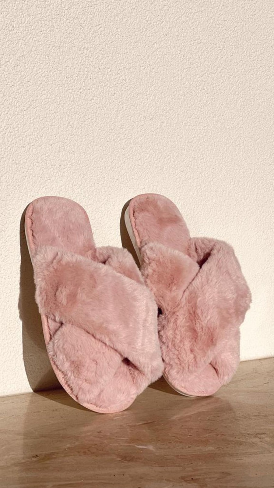 Clothing Angel Whisper | Jessica Fluffy Slippers - Light Pink