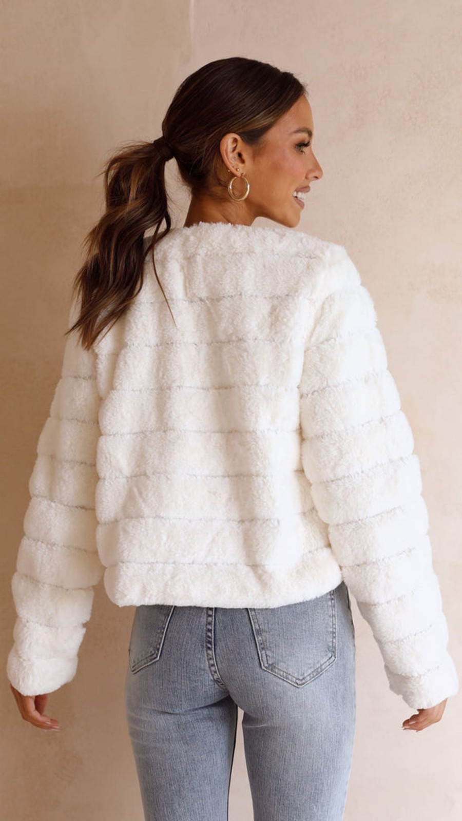 Clothing SASHA (BNE) | Tully Crop Jacket - White