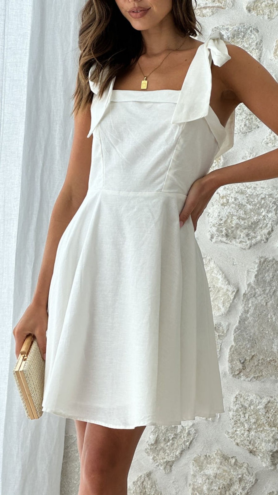 Wedding FASHION ALLIED | Rumi Mini Dress - White