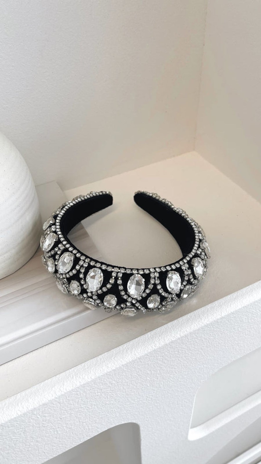 Accessories Angel Whisper | Deka Headband - Black/Silver