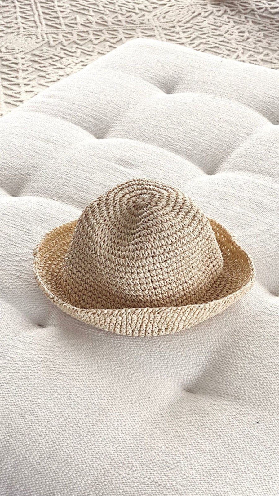 Accessories Billy J | Peyton Straw Bucket Hat - Cream