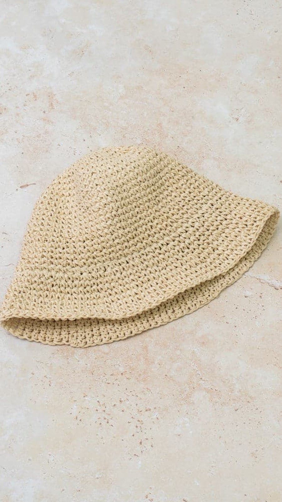 Accessories Billy J | Peyton Straw Bucket Hat - Cream