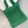 Accessories Adorne | Keely Flat Crochet Tote - Green