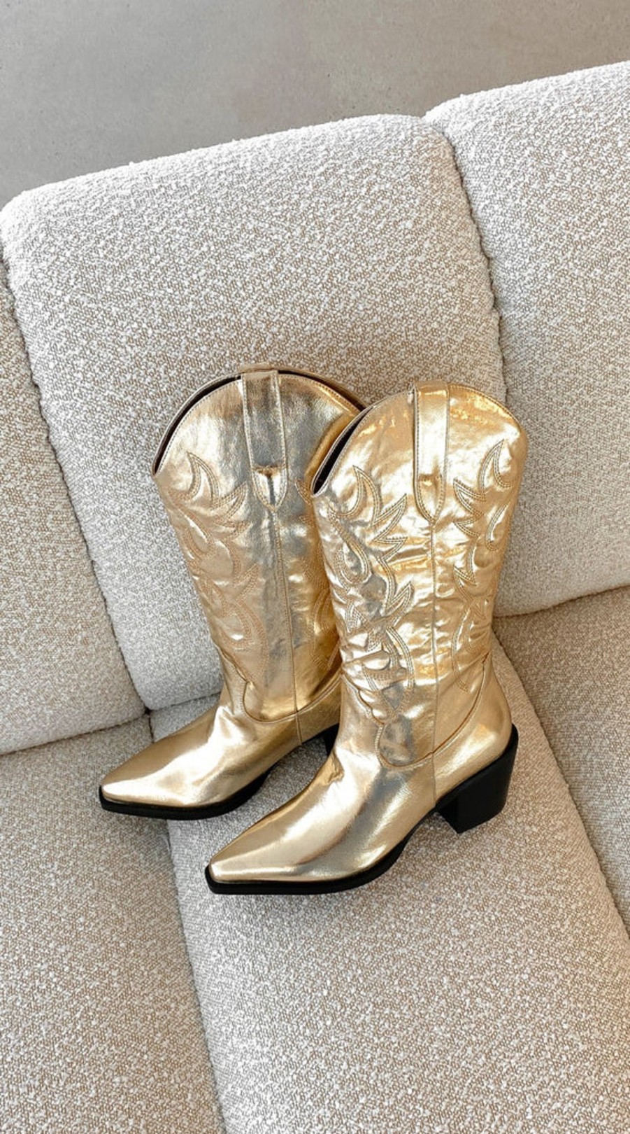 Shoes Billini | Danaro Boots - Gold Metallic