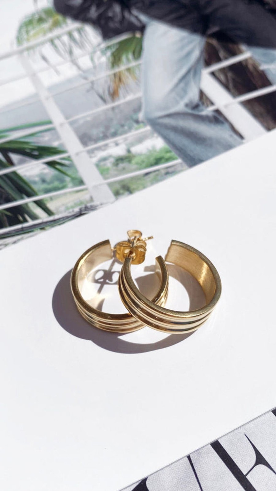 Accessories SIRHC THE LABEL | Kahlia Hoops - Gold