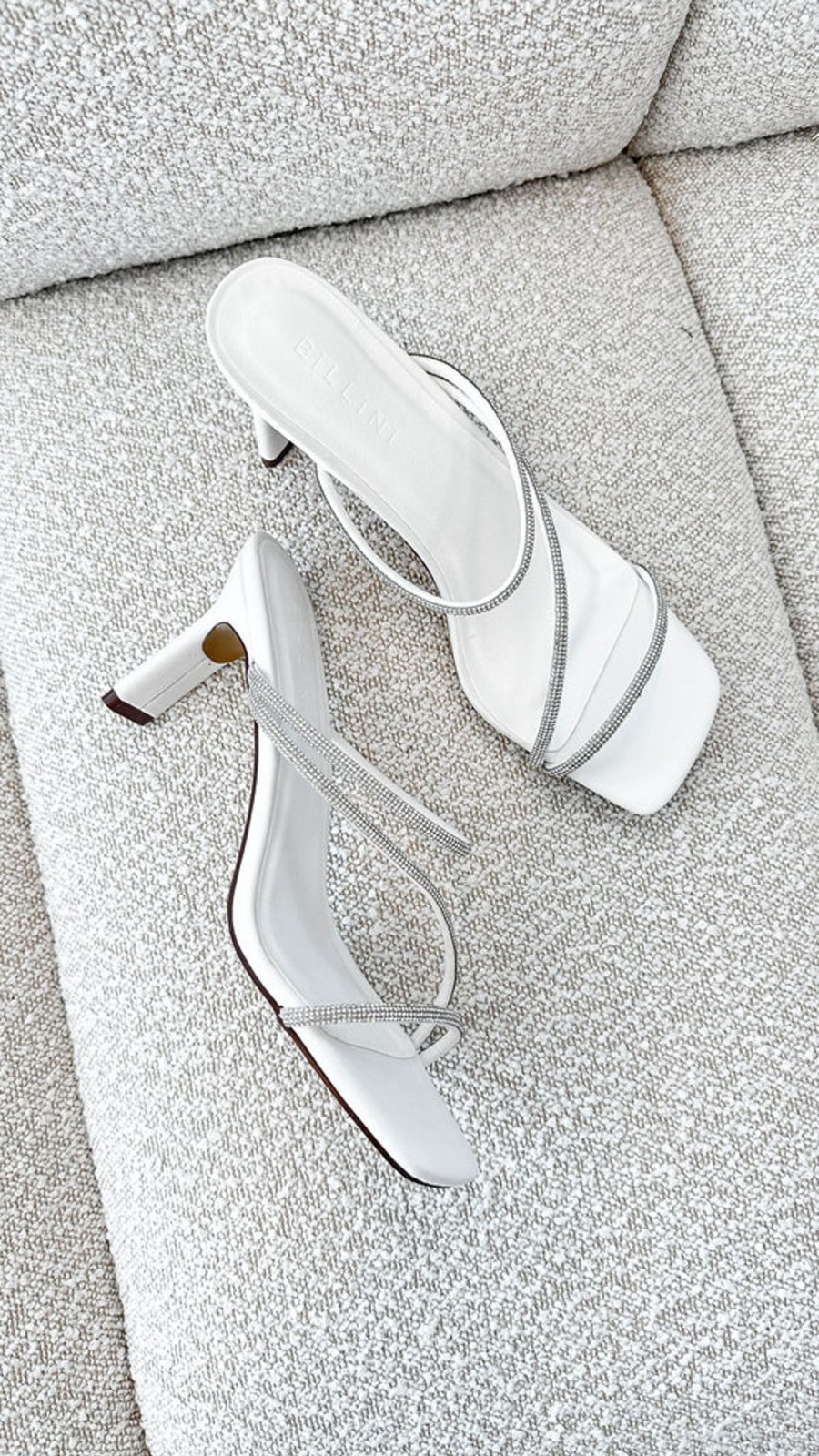 Shoes Billini | Femi Heel - White Diamante