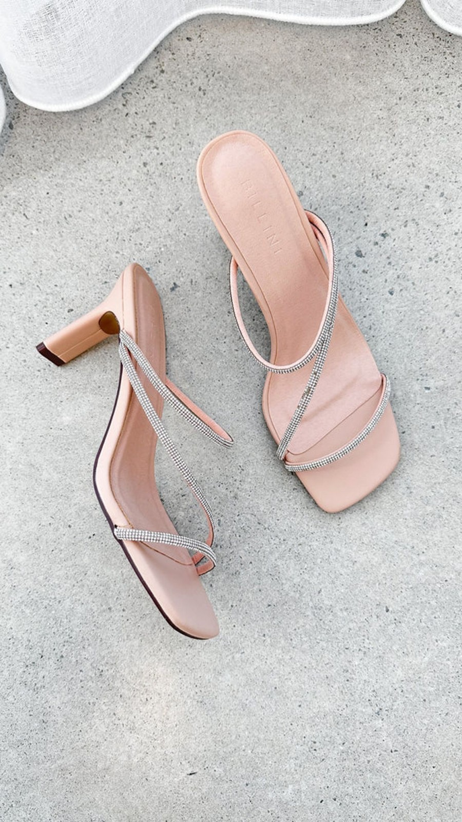 Shoes Billini | Femi Heel - Nude Diamante