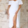 Wedding LILYWHYT | Jalissa Midi Dress - White