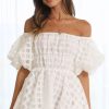 Wedding Pink Diamond | Malery Mini Dress - White