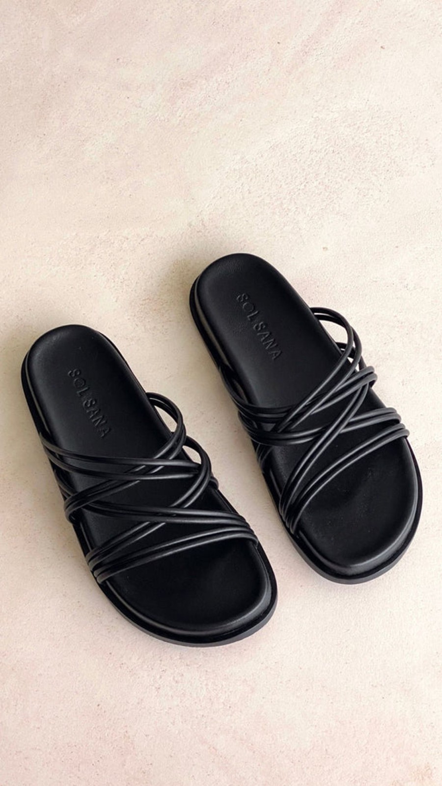 Shoes Sol Sana / Kinzu Brands Pty Ltd | Sol Sana St Tropez Footbed - Black