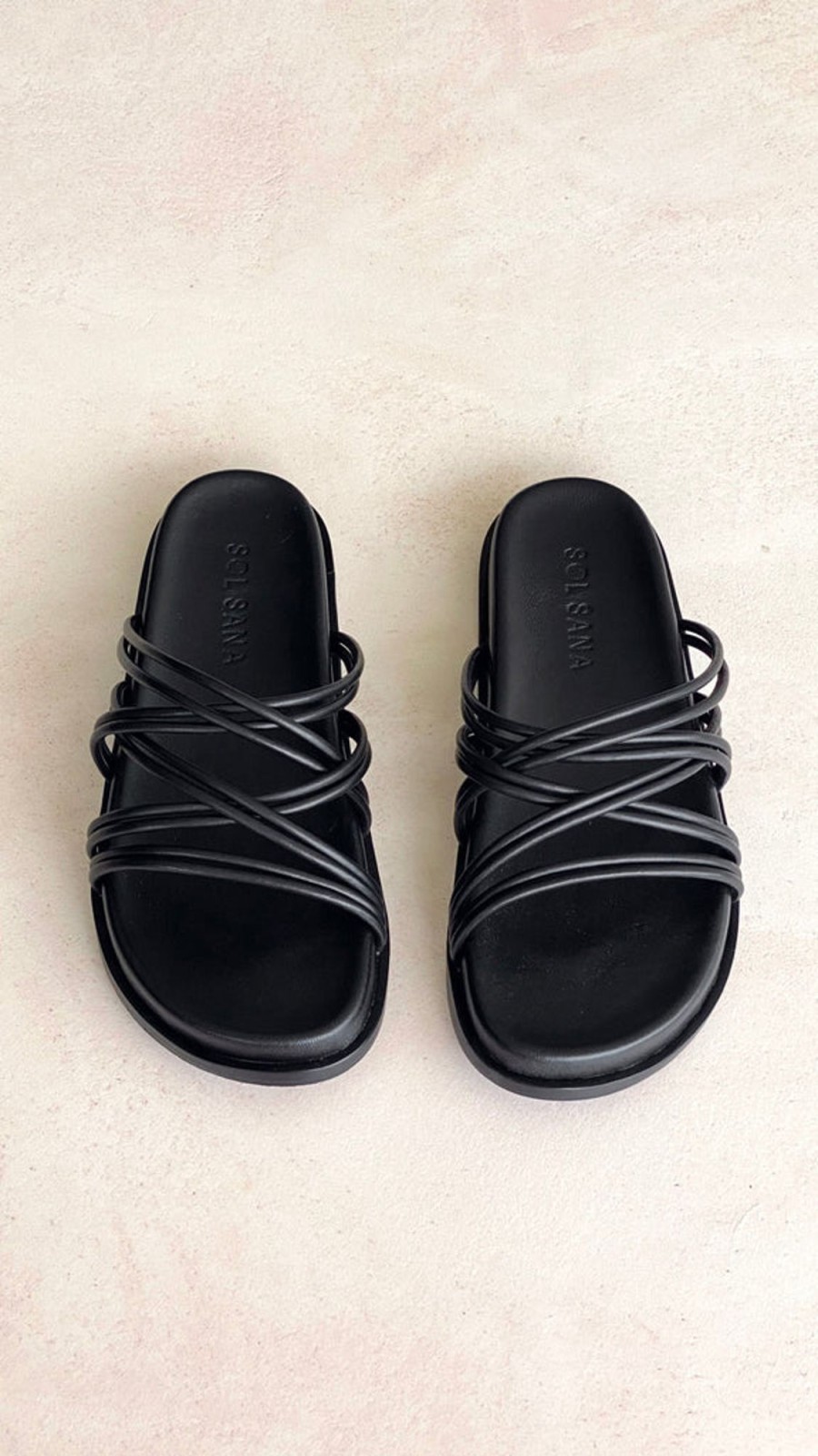 Shoes Sol Sana / Kinzu Brands Pty Ltd | Sol Sana St Tropez Footbed - Black