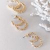 Accessories Angel Whisper | Reta Triple Pack Earrings - Gold