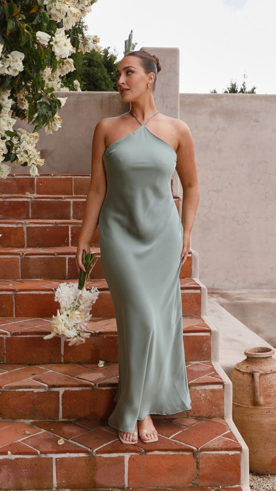 Wedding Alive Girl | Chiara Maxi Dress - Green