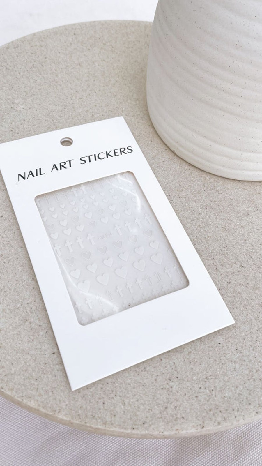 Accessories Angel Whisper | Billie Nail Art Stickers - White Hearts