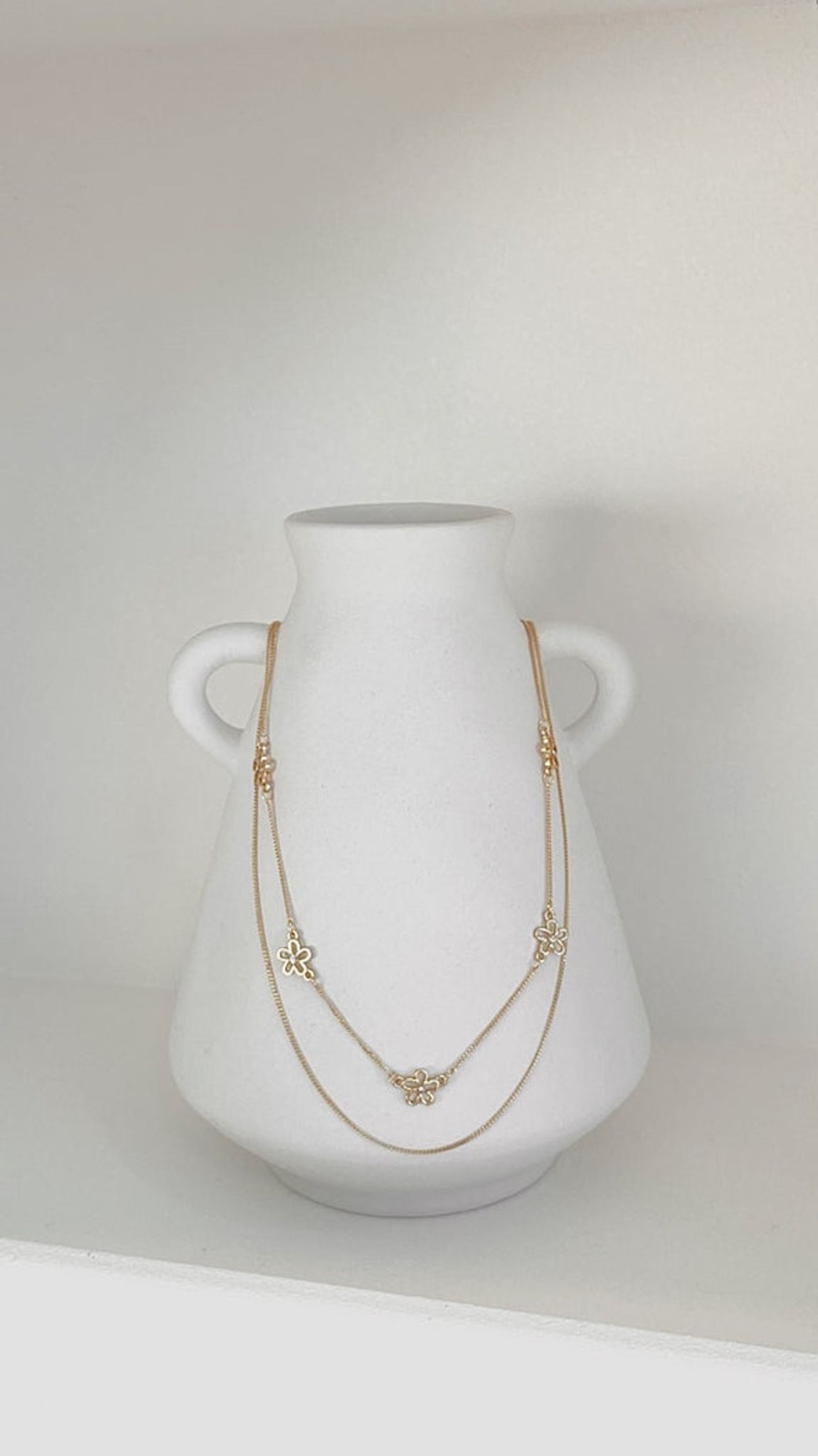 Accessories MAIN ST | Daisey Necklace Set - Gold