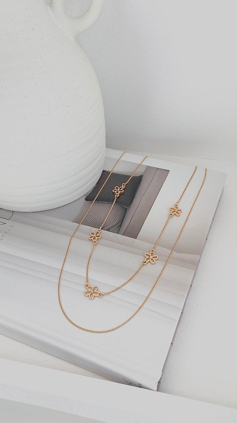 Accessories MAIN ST | Daisey Necklace Set - Gold