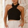 Clothing Lost In lunar | Jasmine Crop - Black