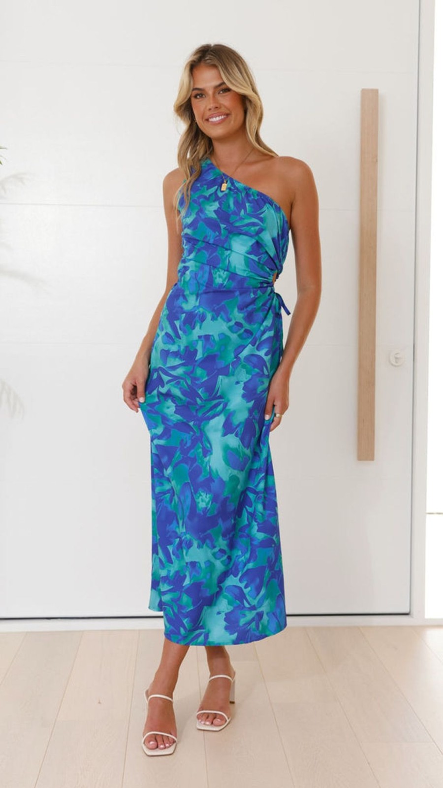 Wedding Pink Diamond | Percy Maxi Dress - Blue