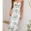 Wedding SASHA (BNE) | Margie Midi Dress - Green Floral