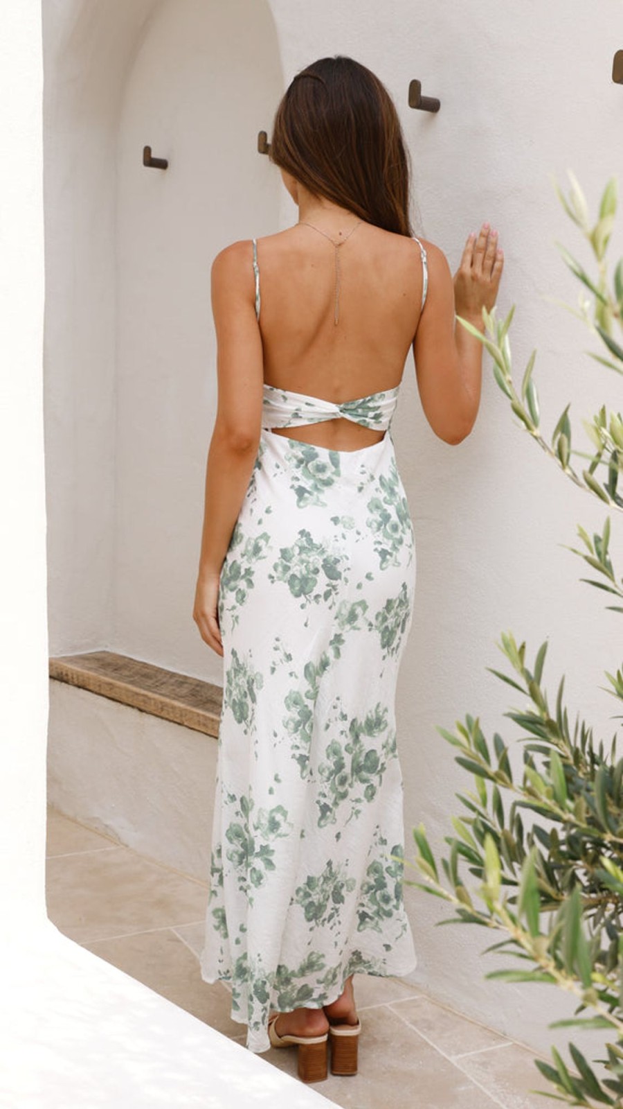 Wedding SASHA (BNE) | Margie Midi Dress - Green Floral