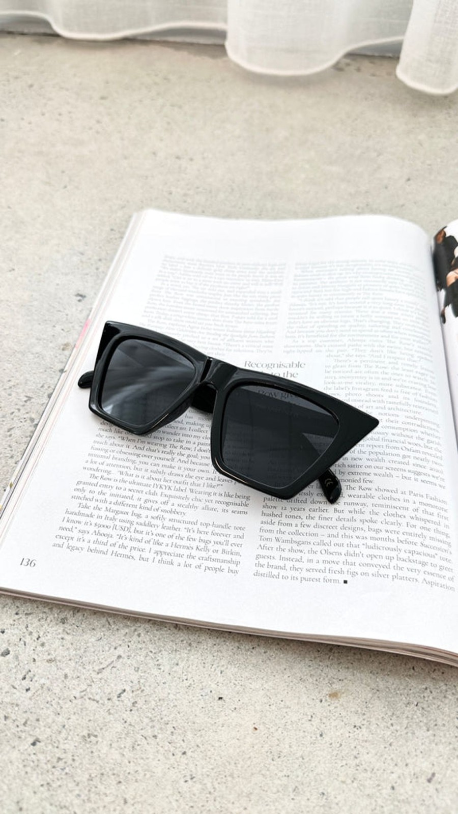 Accessories Rhodin | Rc Noir Wing Sunglasses - Black