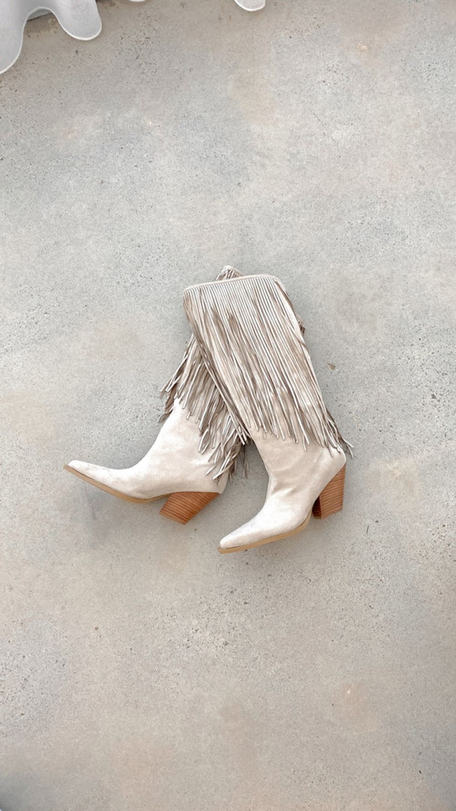 Shoes Billini | Evette Boots - Cream Suede