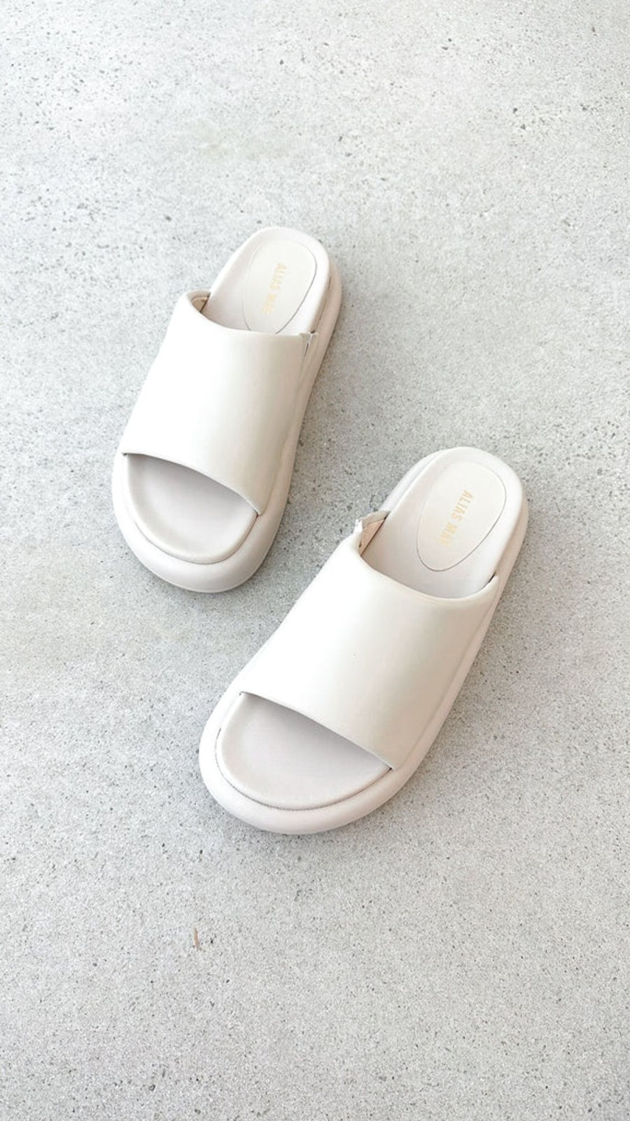 Shoes Alias Mae | Thea Slide - Bone Leather