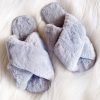 Shoes Angel Whisper | Jessica Fluffy Slippers - Grey